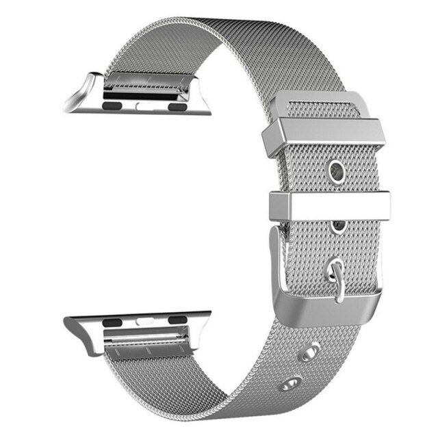 Silver Milanese Buckle Strap for Apple Watch 38/40/41mm